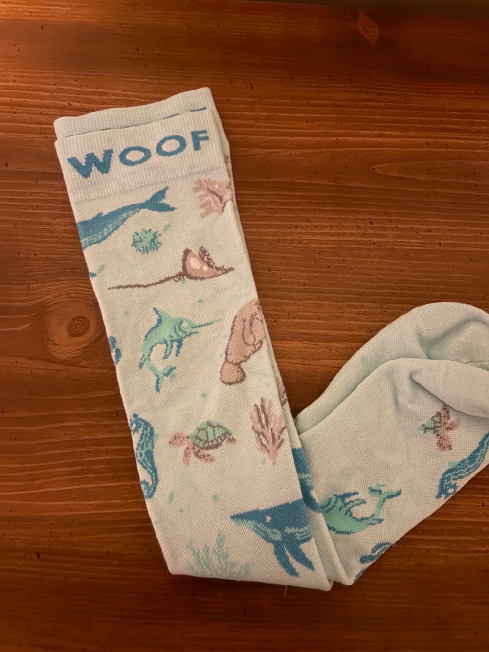 Dr. Woof wide-calf compression socks. Size women’s medium.